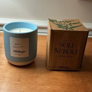 Soli Neroli Blue and White Candle